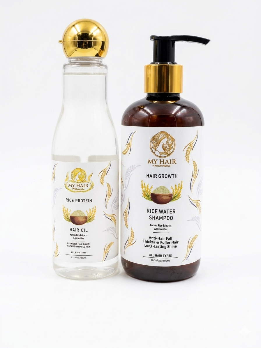 MYHAIR naturals 21 days money back challenge combo (oil and shampoo)