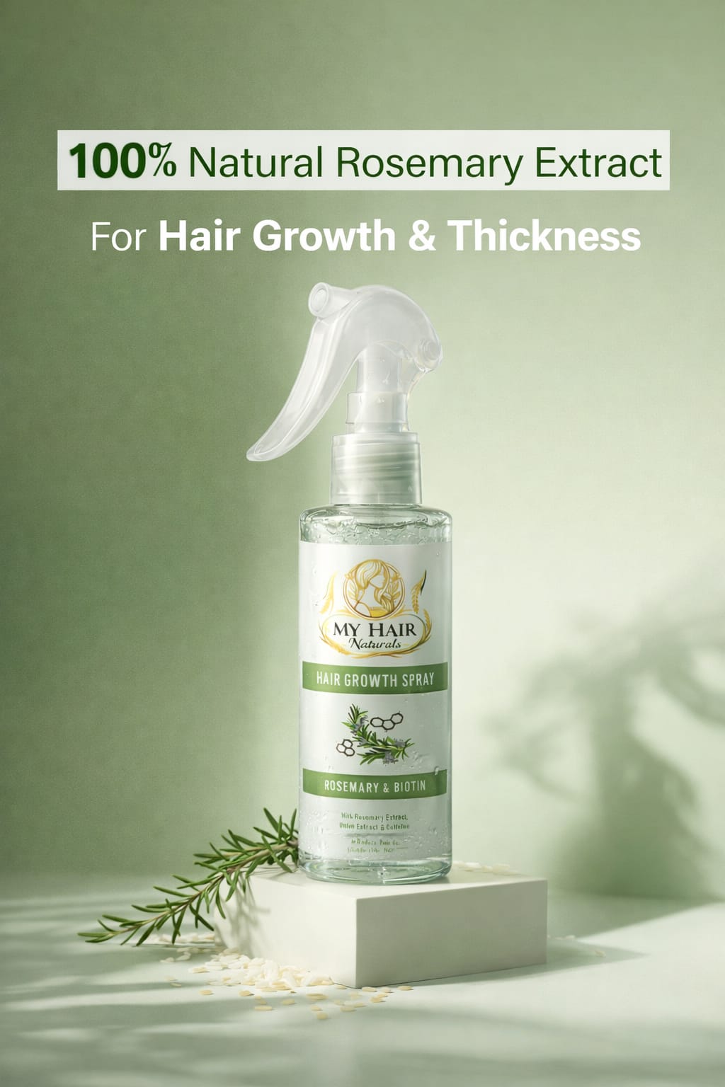 MYHAIR naturals rosemary hair growth spray with biotin